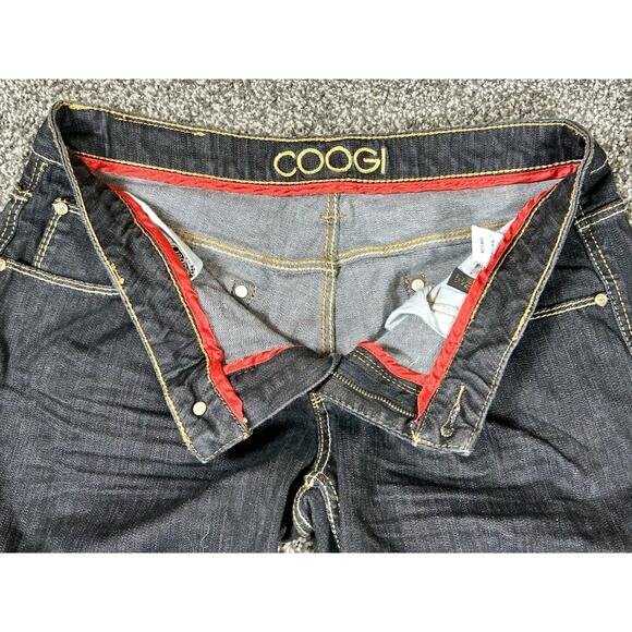 Coogi Embellished Jeans Women's 11/12 Relaxed Embroidered Dark Denim Boot Cut - Picture 6 of 13